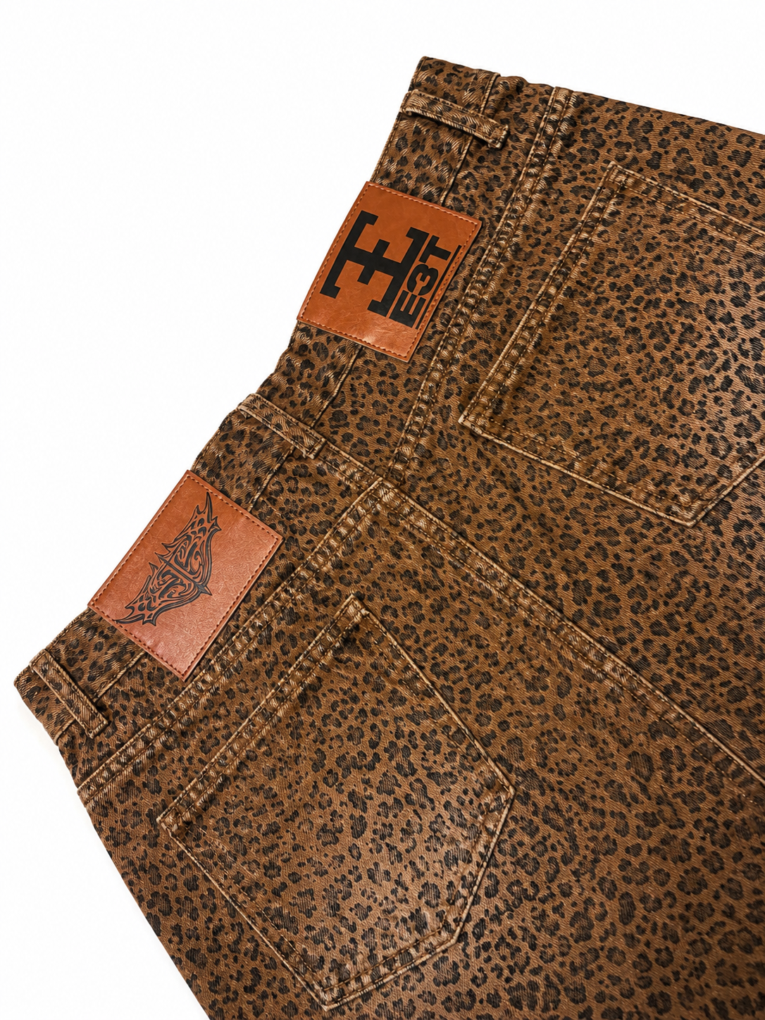 E3T LEOPARD BAGGY JORTS (PRE ORDER)