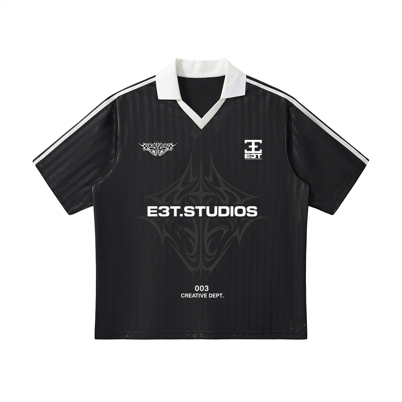 Black E3T Soccer Jersey