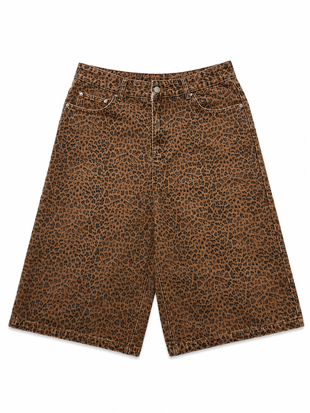 E3T LEOPARD BAGGY JORTS (PRE ORDER)